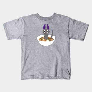 Ramen Black Cat Kids T-Shirt